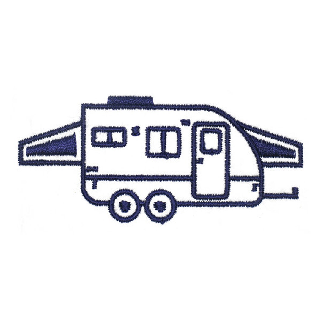 Retro Camper RV Embroidery Design Instant Download Etsy