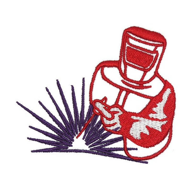Welder Embroidery Design Instant Download Etsy