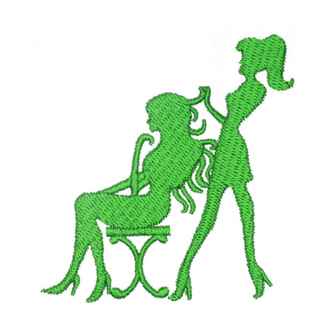 Hair Salon Embroidery Design Instant Download Etsy