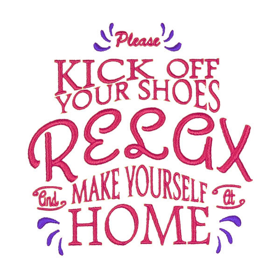 Kick off Your Shoes Embroidery Design Instant Download Etsy