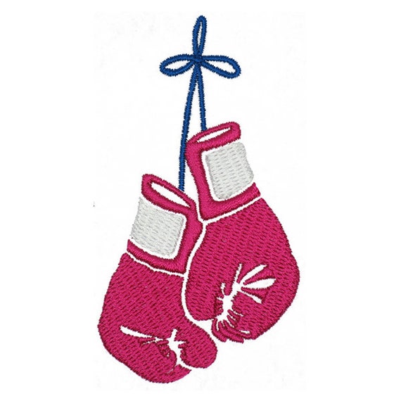 Boxing Gloves Embroidery Design Instant Download
