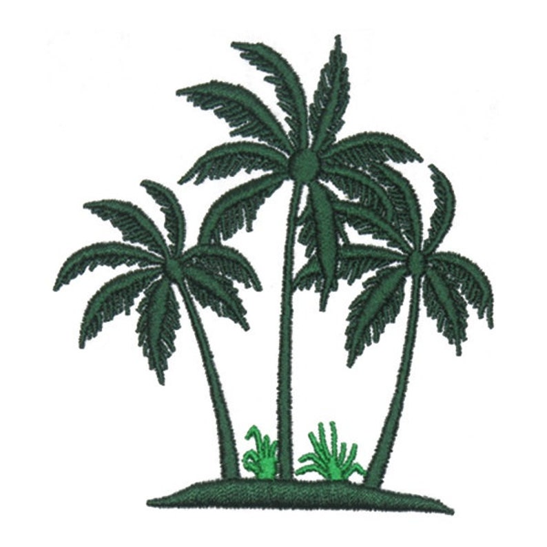Palm Trees Embroidery Design Instant Download Etsy