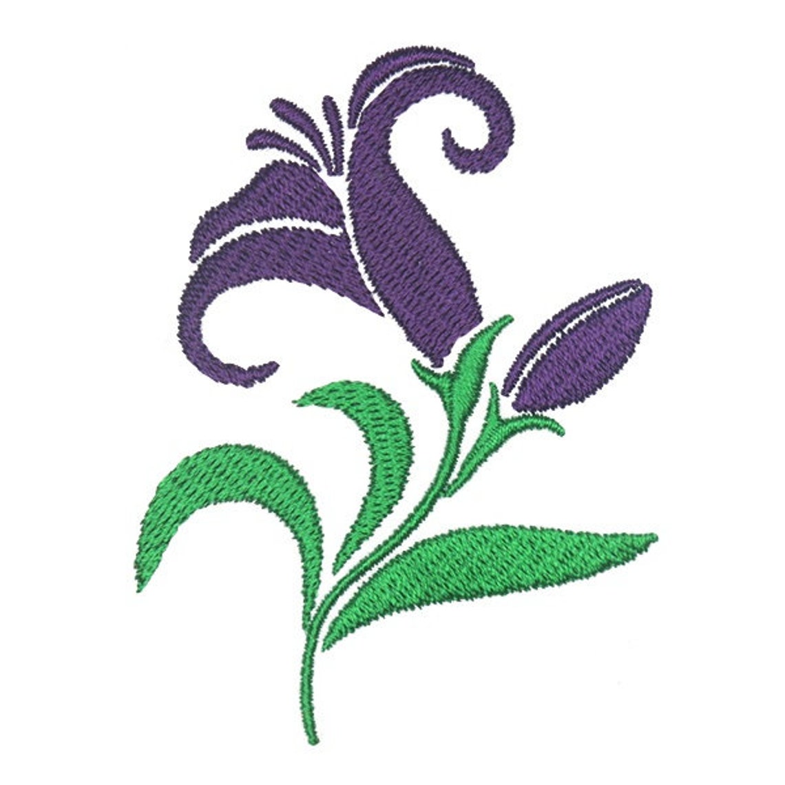 Lily Flower Embroidery Design Instant Download Etsy