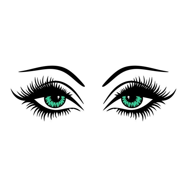 Eye Lashes Cuttable Design PNG DXF SVG & eps File for | Etsy