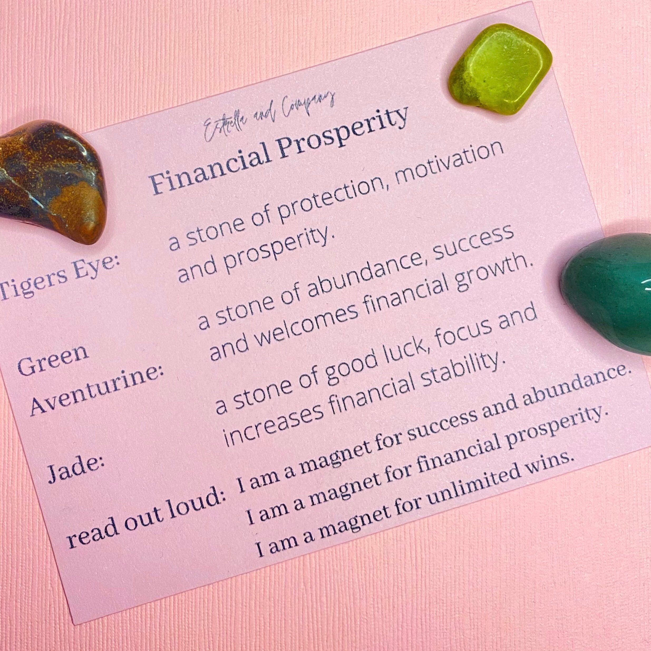 Financial Prosperity Crystal Set, Crystal Set, Crystals for Beginners