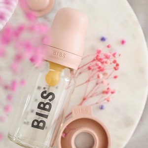 BIBS Baby Glass Bottle, Vermindert Koliken, Complete Set - 110 ml
