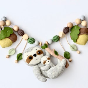 Kinderwagenketting met luiaard