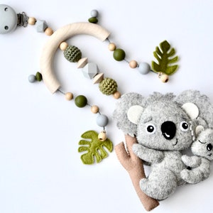 Mobile für Kinderwagen, Kinderwagenanhänger &quot;Koala&quot;, Baby Geschenk