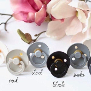 BIBS Pacifier Colour 3rd size | Natural Rubber Baby Pacifier | Made in Denmark | Size 18-36  Months