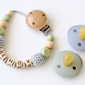 Schnullerkette mit Namen, Personalisiert, Mädchen, Baby Geschenk