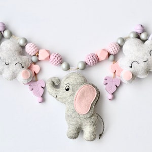 Pram chain elephant, Stroller chain