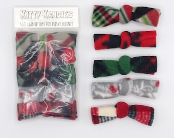 Brinquedos de erva-de-gato Kitty Kandies - Natal multicolorido