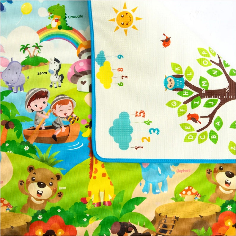 Game Rug Kids Floor Art Kids Play Mat Nursery Rug Play Mat Kids Children/'s Carpet Vinyl Rug 0.4 Double Face Kids Room Floor Mat