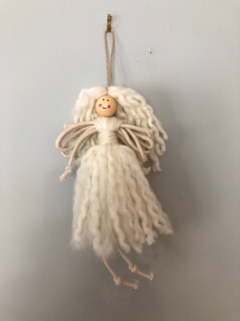 Macrame Angel Ornament/Macrame Angel Decor Etsy