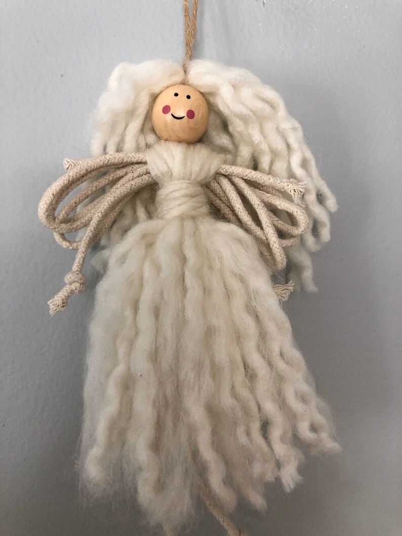 Macrame Angel Ornament/Macrame Angel Decor Etsy