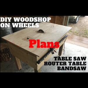 DIY 3 in 1 ワークベンチの設計図と寸法