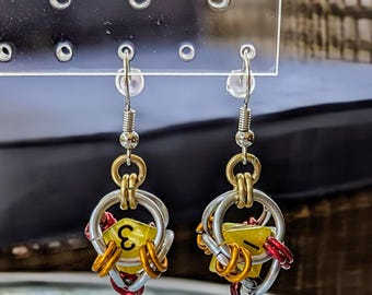 Dice Earrings D4 - D10 style