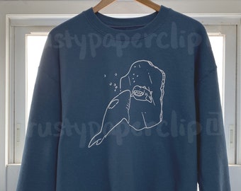 Cute Shark Animal Sweater Sweatshirt - Kawaii Ocean Shirt