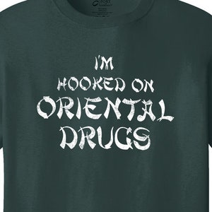 Old Milwaukee I’m Hooked on Oriental Drugs Milwaukee Wisconsin Vintage Retro T-Shirt Throwback Long Lost Tee Shirt