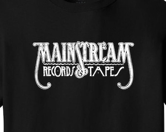 Old Milwaukee Mainstream Records & Tapes Milwaukee Wisconsin Vintage Retro T-Shirt Throwback Long Lost Tee Shirt