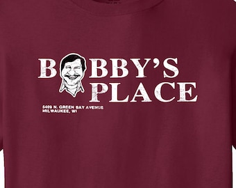 Old Milwaukee Bobby's Place Wisconsin Vintage Retro T-Shirt Throwback Long Lost Tee Shirt