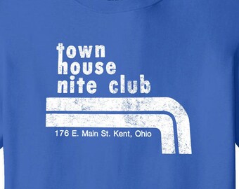 The Town House Night Club Kent Ohio Vintage Retro T-Shirt Throwback College Town Long Lost Tee Shirt KSU University