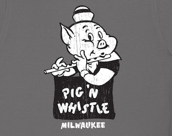 Old Milwaukee Pig ‘n Whistle Wisconsin Vintage Retro T-Shirt Throwback Long Lost Tee Shirt