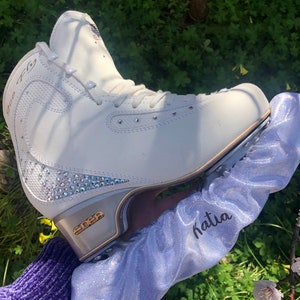 CUSTOMIZED figure skating soakers polar lights collection | personalized skating accessories