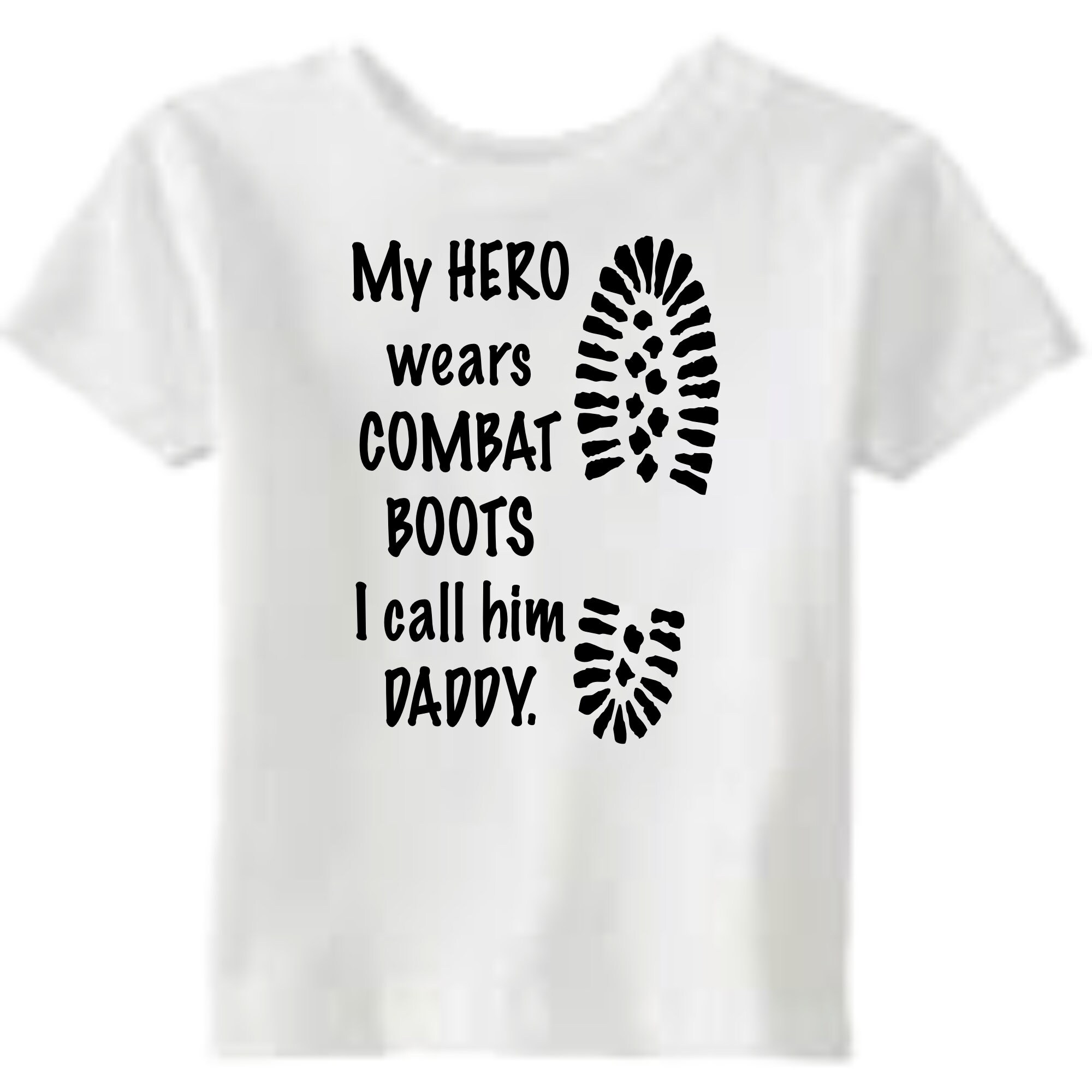 My Hero Wears Combat Boots Baby Military Baby Unisex Baby Etsy