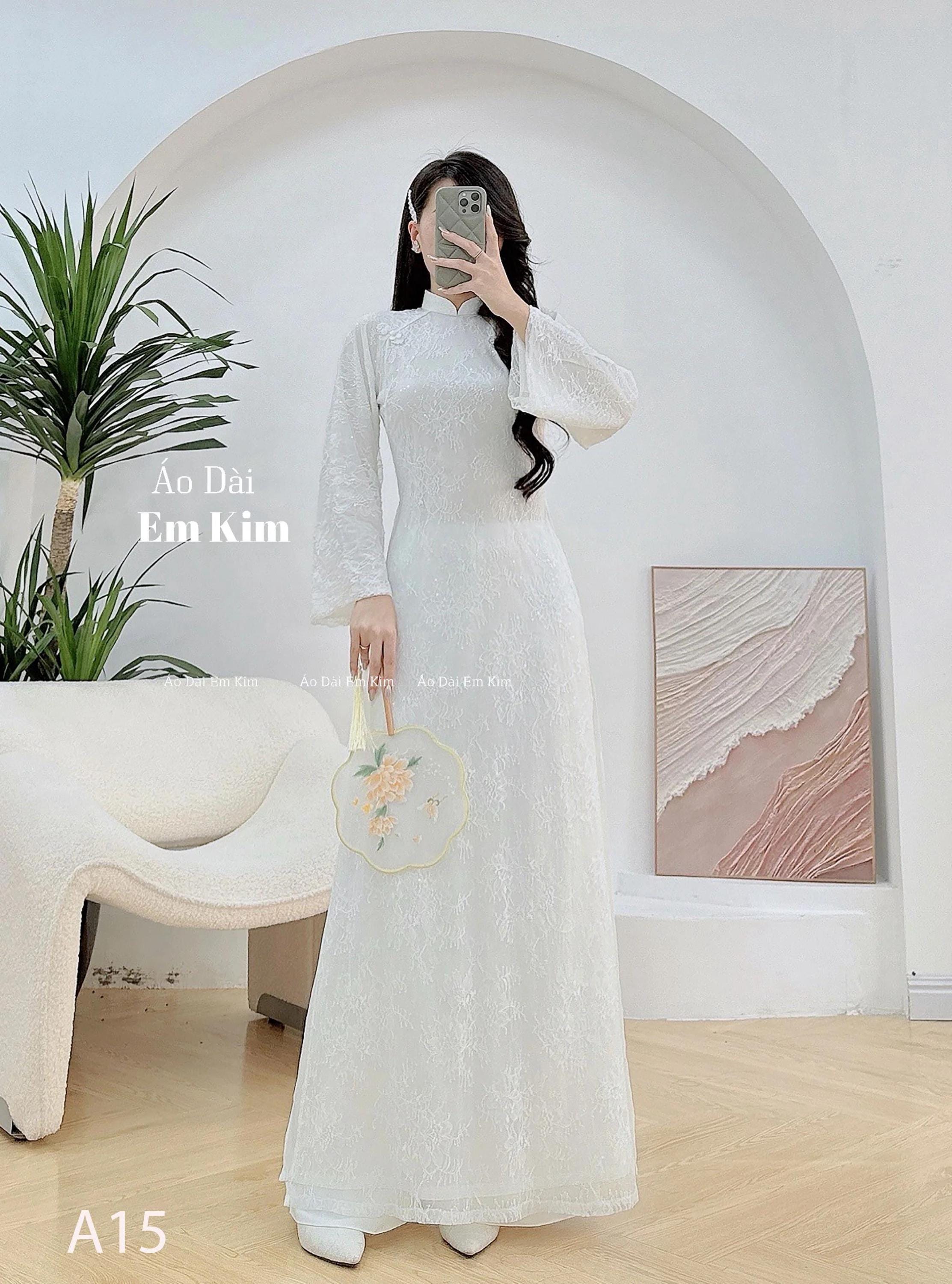 chinese dress ladies Spell Venus Rising Yaya Lace Kaftan Dress • Antique White