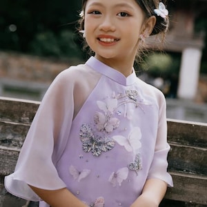 Girl Ao Dai size 16 Ao Dai Viet Nam | Women Vietnamese Long Dress| Lunar New Year |Traditional Ao Dai with pants