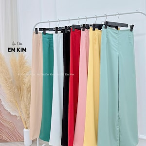 Ao Dai Pants| Pre-made Vietnamese Dress for Lunar New Year Ao Dai Viet Nam|Ao Dai Cach Tan with Pants PNT5