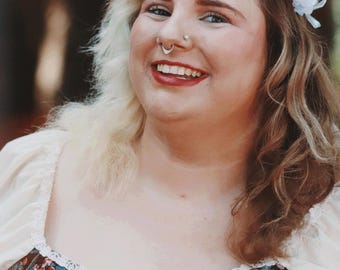 Frostveil Circlet: Winter Fae Tiara Crown with Silver Leaves