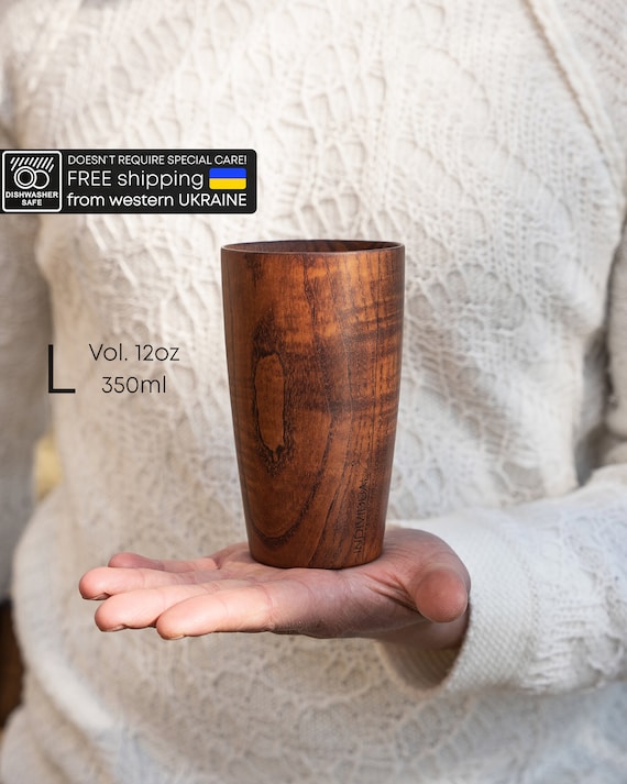 Handmade Dark Ash Wood Coffee Mug: Dishwasher Safe, Eco Friendly (12oz) -  Etsy