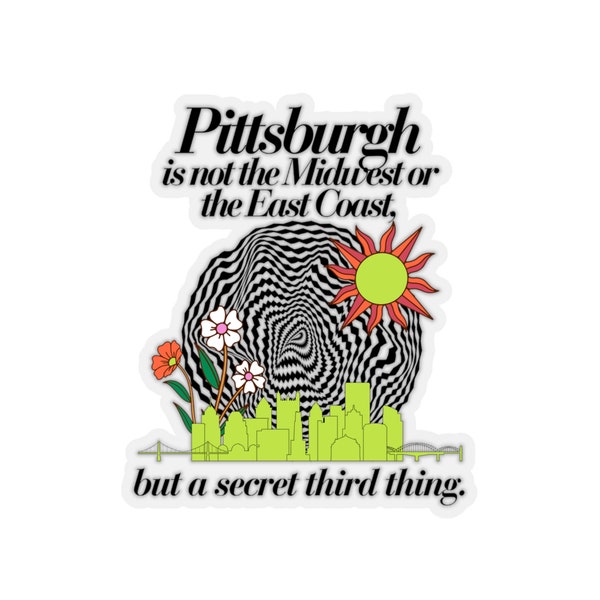 Secret Third Thing Psychedelic Sticker - Pittsburgh