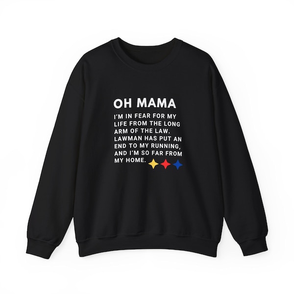 Renegade Lyrics Steelers Crewneck Sweatshirt - Pittsburgh Steelers