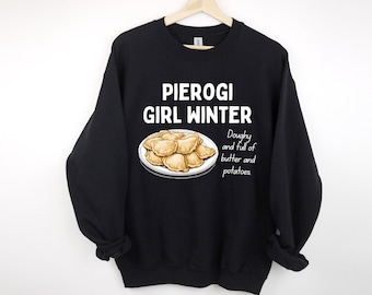 Pierogi Girl Winter Rundhals-Sweatshirt - Pittsburgh - Pierogi - Polish