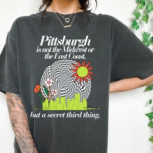 Secret Third Thing Psychedelic Garment-Dyed T-shirt - Pittsburgh - Psychedelic