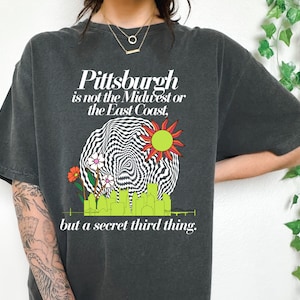 Secret Third Thing Psychedelic Garment-Dyed T-shirt - Pittsburgh - Psychedelic