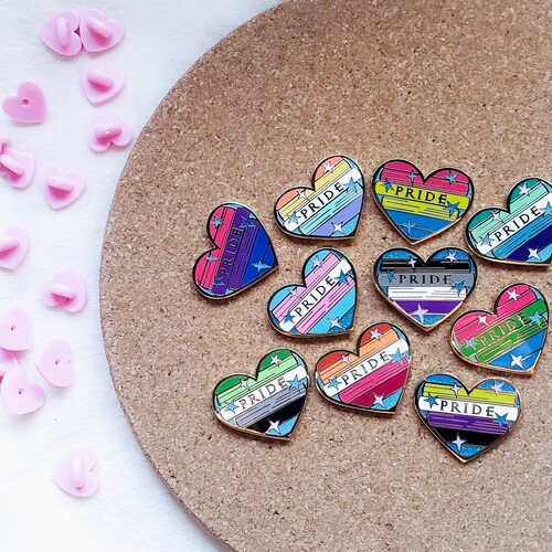 Aromantic Heart Enamel Pin Aro Pride Pin LGBT Pins Queer Etsy