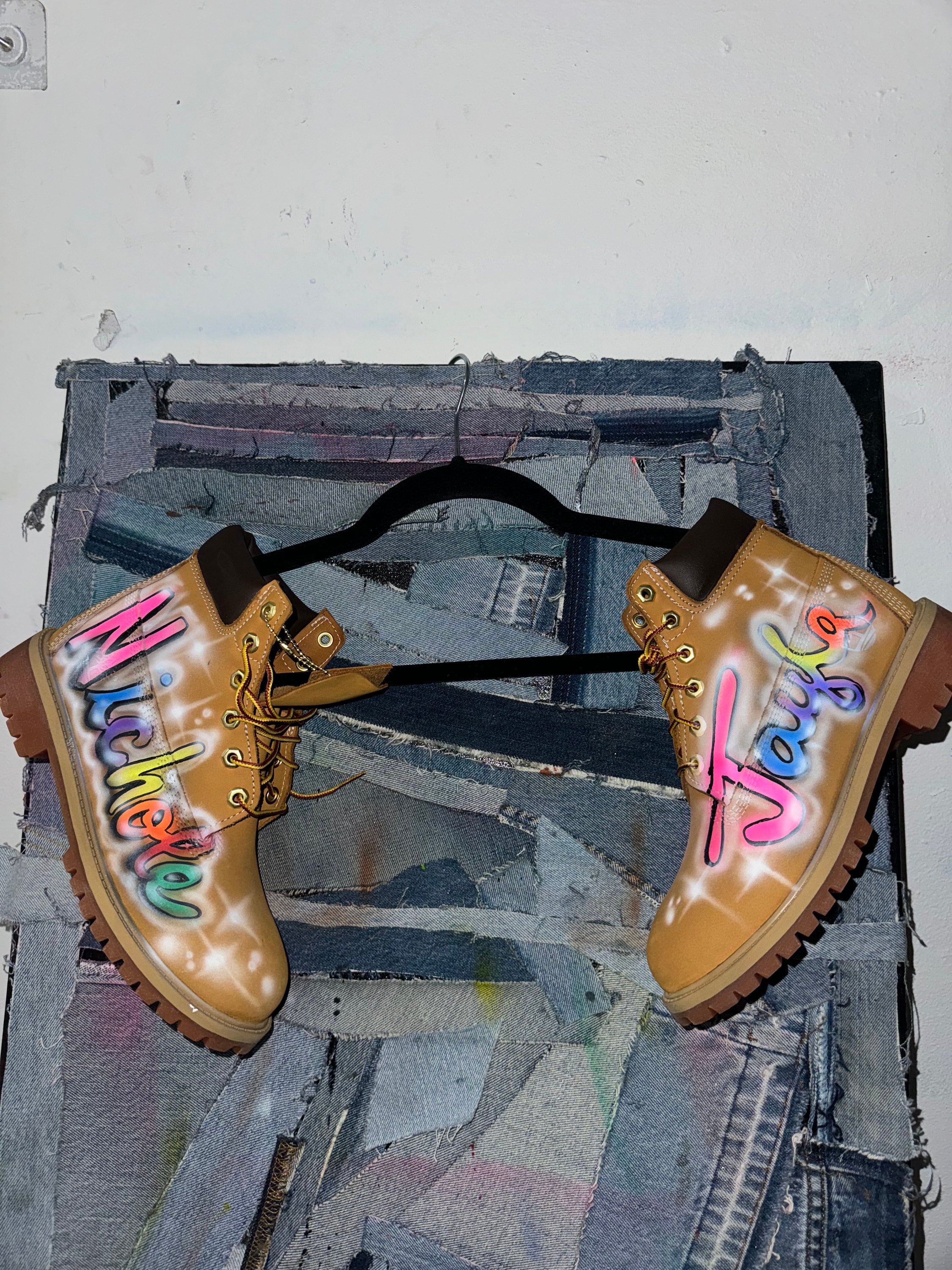 airbrush timberlands