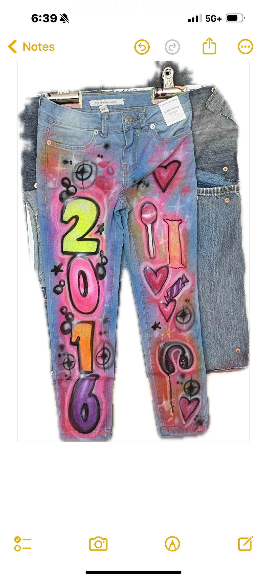 [AVANDRESS] ★24S/S★POP Pink Brush Denim Pants AVANDRESS POP PINK BRUSH DENIM PANTS LIGHT BLUE