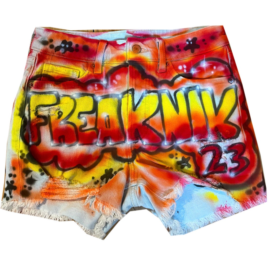 freaknik 23 airbrush booty shorts