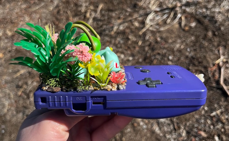 Bulbasaur Gameboy Color Terrarium - Etsy