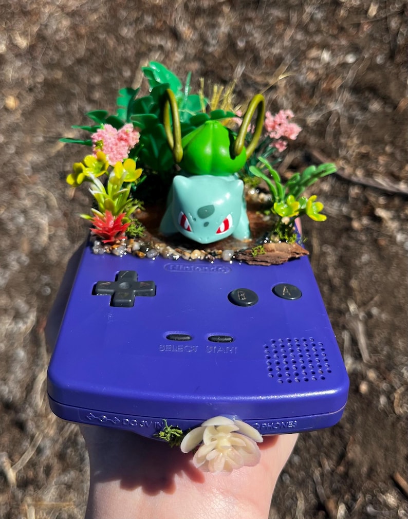 Bulbasaur Gameboy Color Terrarium - Etsy