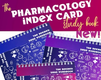 Pharmacology Index Card Study Book