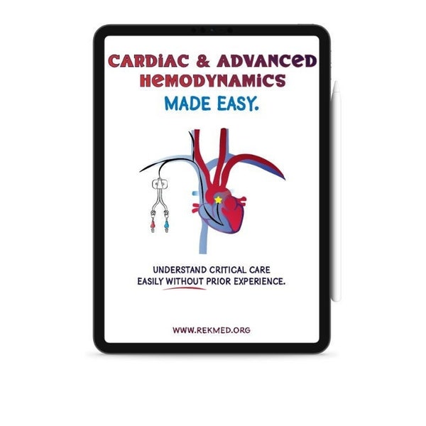 Hemodinámica cardíaca y avanzada FÁCIL. ¡Comprenda los cuidados críticos SIN experiencia previa!