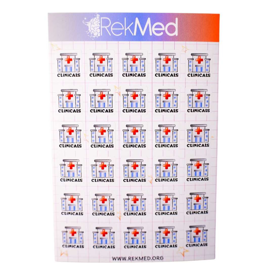 Clinical Sticker Sheet - Etsy