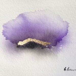 Carte à offrir peinte à l'aquarelle - Idée cadeau - Cadeau de Noël - Carte de voeux- peinture abstraite