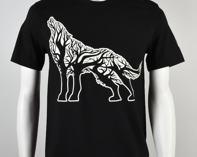 Glowing in the dark T-shirt - Wolf party wear